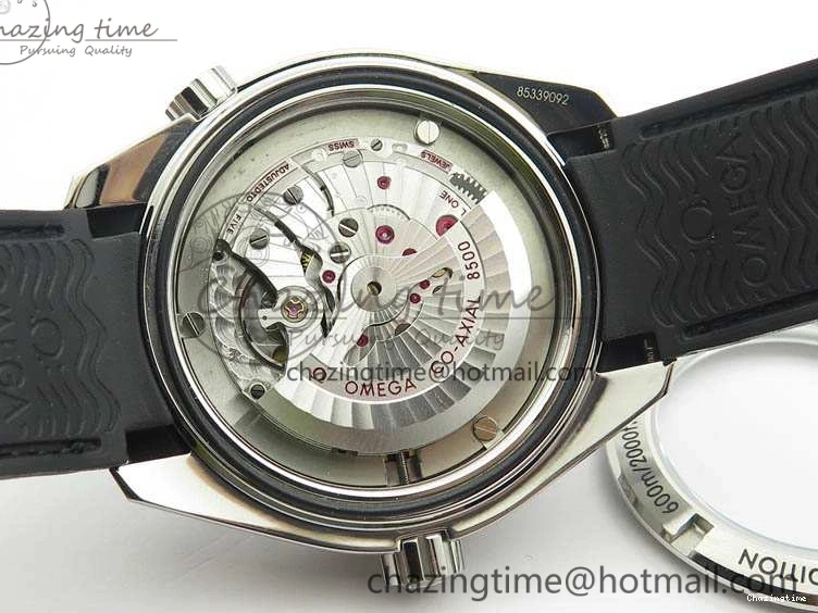 1221 Planet Ocean Pro Ceramic Bezel 45mm 1:1 OMF Best Edition On Rubber Strap A8500 (Black Balance Wheel) MoistureWicking 8136